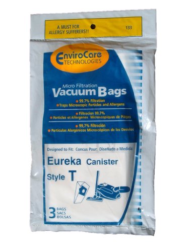EnviroCare Replacement Micro Filtration Vacuum Cleaner Dust Bags Made to fit Eureka Style T Canisters 15 Bags