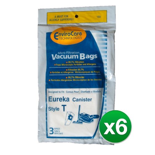 EnviroCare Replacement Vacuum Bag for 61555A-6 / 133 / Style T (6 Pack)