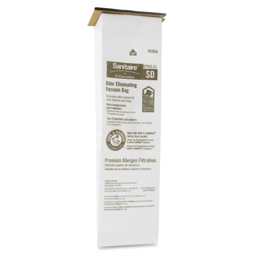 Wholesale CASE of 25 - Electrolux Sanitaire Vacuum Bags-Replacement Bags, for Upright Vacuum, 5/PK, White