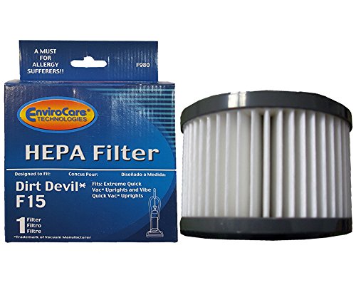 EnviroCare 1 Dirt Devil F15 HEPA Extreme Quick Vac Vacuum Cleaner Filter