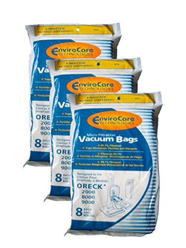 24 Oreck Type Xl Micro Filtration vacuum bags + BELT Oreck Vacuum Cleaners,CCPK8DW, CCPK8, PK80009DW, PK80009,