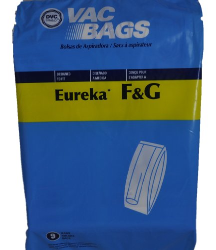 Home Care Eureka Style F&G Paper Vacuum Bags, 9 Pack