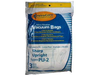 Replacement Vacuum Bags for Sharp EC-03PU2 / 844 / 844-9