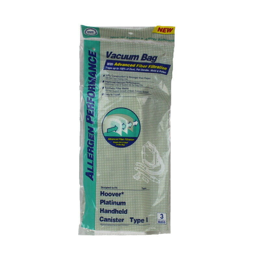 DVC Hoover Style I Synthetic HEPA Vacuum Cleaner Bags Made in USA [ 18 Bags ]