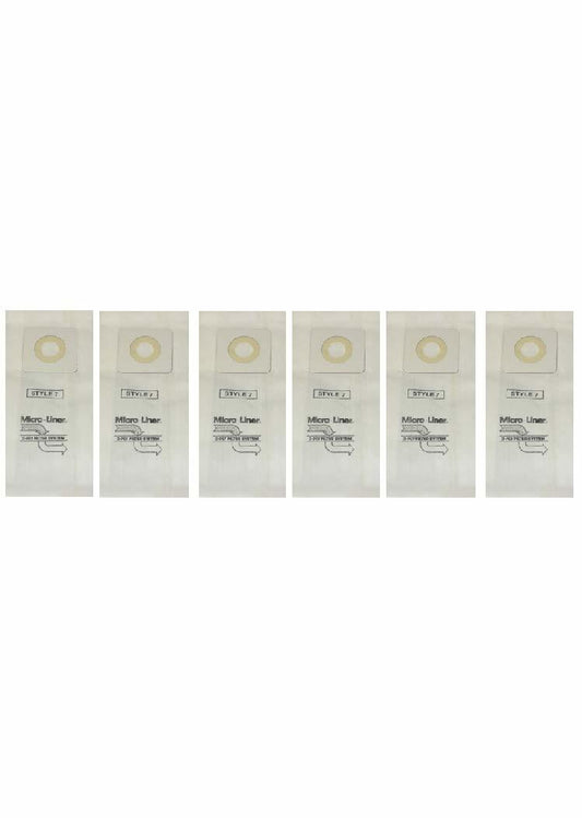 HomeCare Products Replacement for Bissell Style 1, 4, 7 Replacement Bags Fit Power Force, Power Glide, Plus, Lift-Off & Power Trak Series Vacuums, Compatible with Part # 30861 Pack of 6