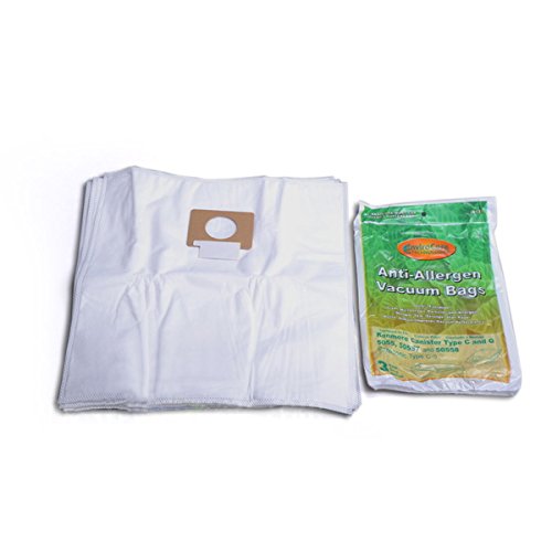 Replacement For Kenmore 5055, 50557, 50558, Type C, Q, C-5 Canister Vacuum Cleaner Bags by EnviroCare