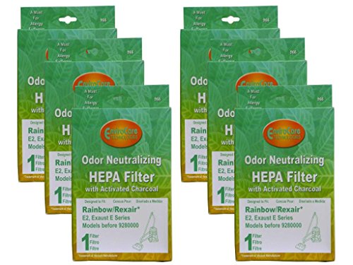 6 Rainbow Rexair Vacuum Cleaner HEPA Allergy Exhaust Filter #R7292, #R12107B for E2 E Series models