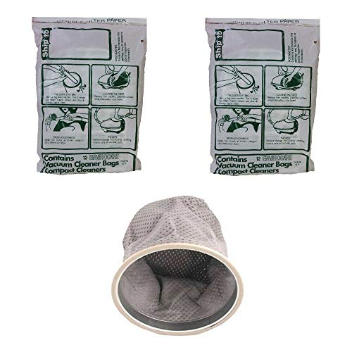 24 Allergy Bags for Tristar Compact Vacuum + Extra Cloth Bag - EXL MG1 MG2