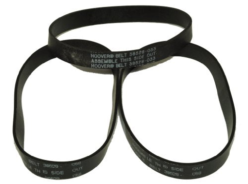 Hoover Wind Tunnel Belts Models U5433-900, 13" and 15" Models, Fits: All Wind Tunnel Non-Self Propelled Machines, Part Number 38528-033, 3 Belts in Package