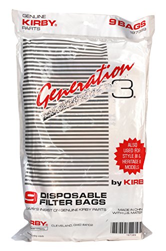 Kirby 197389A Disp.Bag-9/Pk-16/Cs, 16