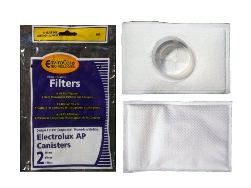 EnviroCare Premium Replacement Vacuum Filters made to fit Electrolux Canister and Aerus AP100. 2 After Filters