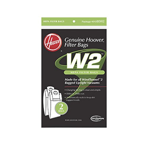 Hoover Media Filtration: Traps 99.97 Percent of dust and pollens Down to 3 microns 2PK WT2 Repl Hepa Bag
