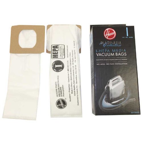 Hoover 8 Platinum I Vacuum Bags for Platinum Canisters( 4 PACKS EACH WITH 2 BAGS)