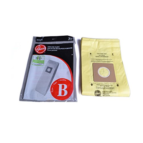 Hoover Type B U4707 Allergen Lightweight Vacuum Cleaner Paper Bags 3PK # 4010103B
