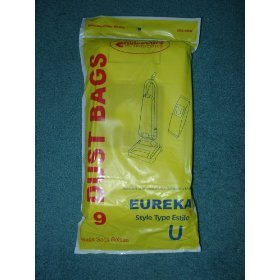Eureka Style U Single Wall Vacuum Bags - 9 Pack