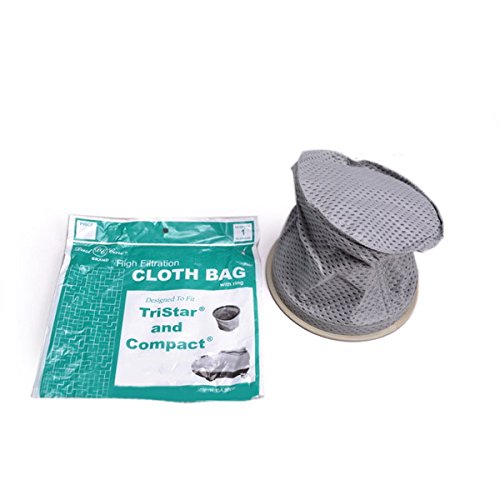 Replacement Part For Compact/Tristar Vacuum Cleaner High Filtration Cloth Bag Qwith Ring Assembly # 739