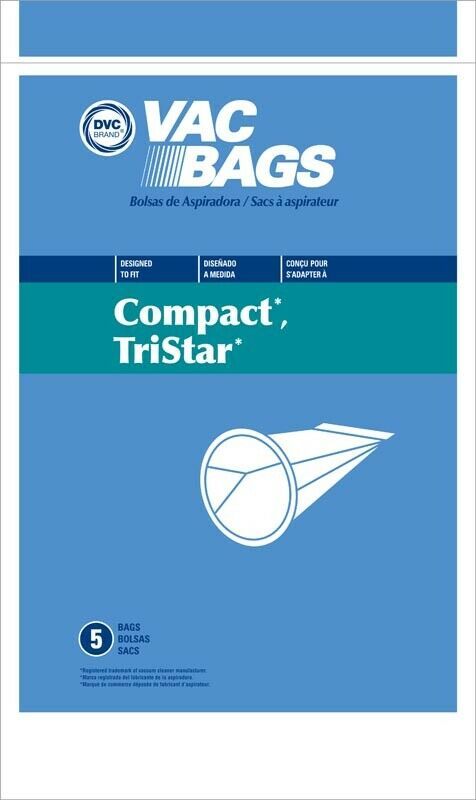 Compact TriStar Canister Vacuum Cleaner Bags by DVC Made in USA