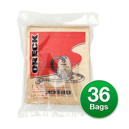 Genuine Vacuum Bag for: Oreck PK12MC1000 (3-Pack)