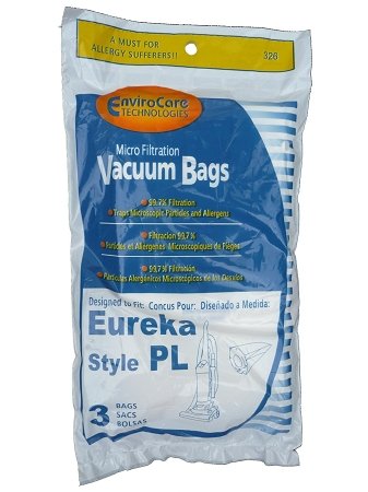 6 Eureka Style PL Vacuum Bags 4750 62389 4760 62480 EU-62389 62389-G3