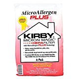 Kirby 204814 Micron Magic HEPA Filter Plus Bags, 6, White Vacuum Bags