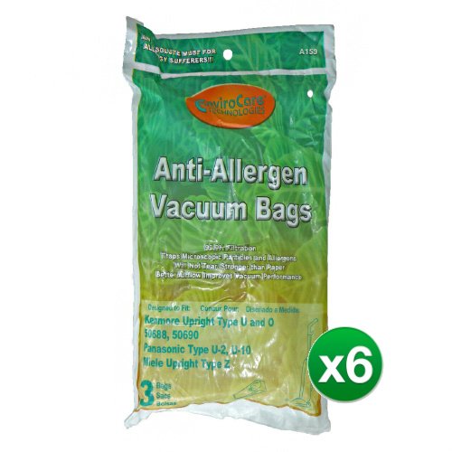 Replacement Vacuum Bag For Kenmore 53293 / A159 / Style O (6 Pack)