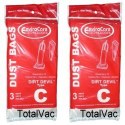 Dirt Devil Vacuum Cleaner Type C Bags - 6 Bags