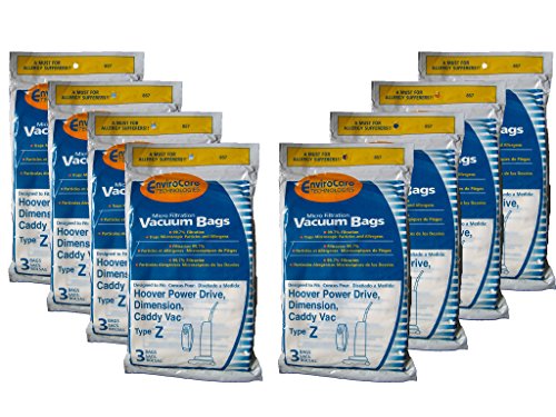 21 Hoover Allergy Vacuum Type Z Bags, Power Drive, Auto Drive, Constellation, Dimension, Dirt Finder, Futura, Caddy Vac, TurboPower, PowerMax, Breathe Easy Vacuum Cleaners, 43655104, 4010075Z, 43655105, 4010100Z, 3500, 3700, 4500, 6000, and 7000 series