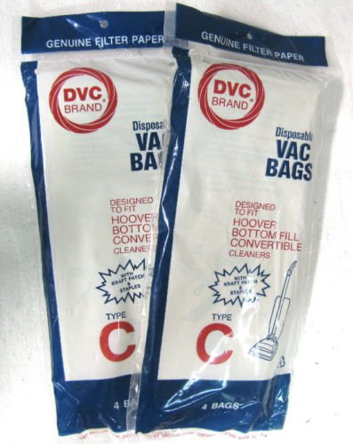 24 DESIGNED TO FIT HOOVER C UPRIGHT VACUUM BAGS