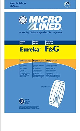 EUREKA Paper Bag, Style F&G Micro-Lined DVC 3PK