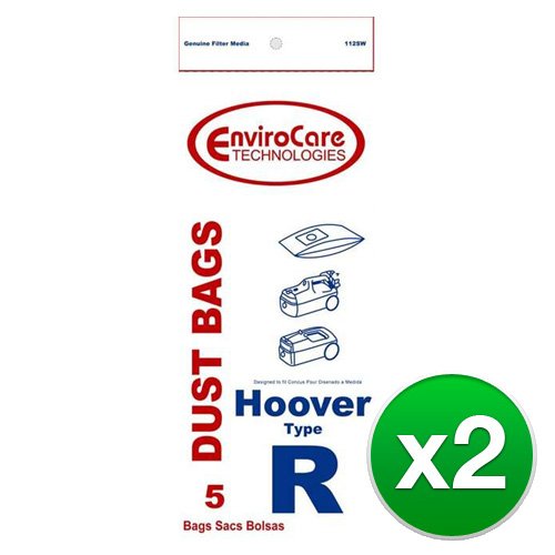 Replacement Vacuum Bag for Hoover 4010063R / 112SW / Style R (2 Pack)