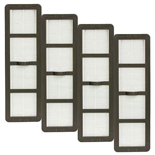 HIFROM Replacement EF-6 HEPA Filter for Eureka Airspeed High Efficiency Allergen Filter Part # 83091-1 & 69963-4 AS1050 & 4230 (4pcs)