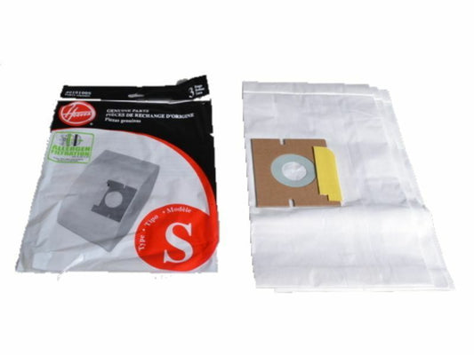 Genuine Hoover Style S Micro Allergen Vacuum Bags Type 4010100S Turbo Max Vac