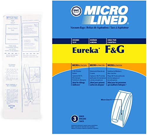 DVC Ersatztten fr Eureka und Sanitaire, mikrogefttert, 3 Stck