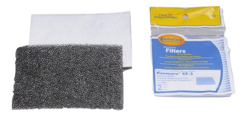 Generic Kenmore Upright Filter Foam CF-3,2PK Fits Under The Bag Part-912