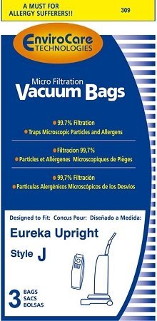 3 Eureka Style J Vacuum Bags for 2270 2271 2272 2273 2900-2920 61515 61515-12
