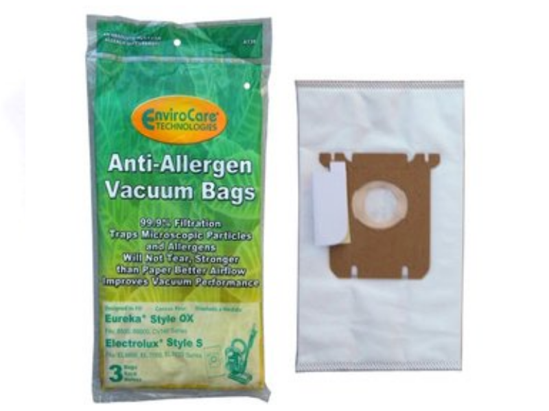 Eureka Style OX Electrolux S Cloth Vacuum Bags Type Vac HEPA 61230F-6 Oxygen Can [27 Bags]