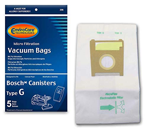Bosch Type G Vacuum Cleaner Bags BBZ51AFG1U - Generic - 5 pack
