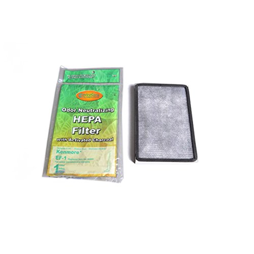 (2) Replacement For Kenmore EF-1 Pleated HEPA Vacuum Cleaner Filters # compare to part KC38KCEN1000
