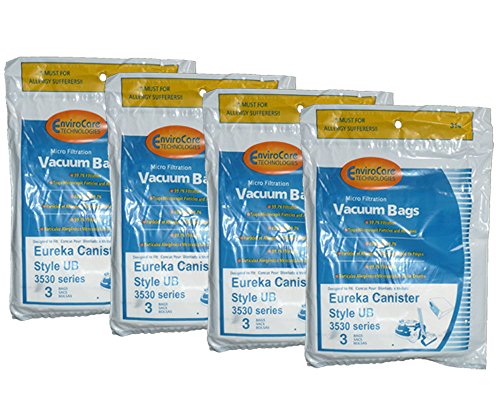 12 Eureka UB Ultra Boss Microfiltration Allergy Canister Vacuum Cleaner Bags