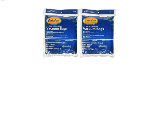Envirocare Kenmore Mircrofiltration Canister Vacuum Bags - 2pk