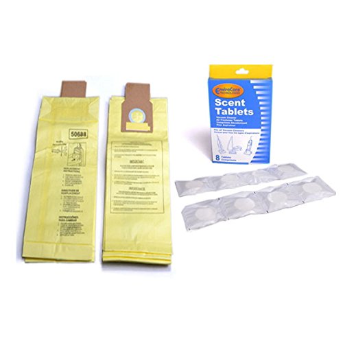 Replacement for Kenmore Models 50688 and 50690, Type U, Upright Vacuum Cleaner, Type U-2 Vacuum Microfiltration Bags 9pk with 8pk Air Freshener Scent Tablets