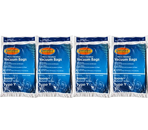 12 Hoover Type Y Tempo Microfiltration Anti-Allergen Upright Vacuum Cleaner Bags