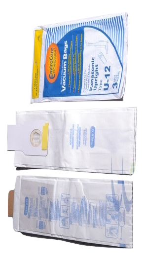 Panasonic Upright Paper Bags U-12,3PK Fits Models MC-UG773&MC-UG775 Part-190