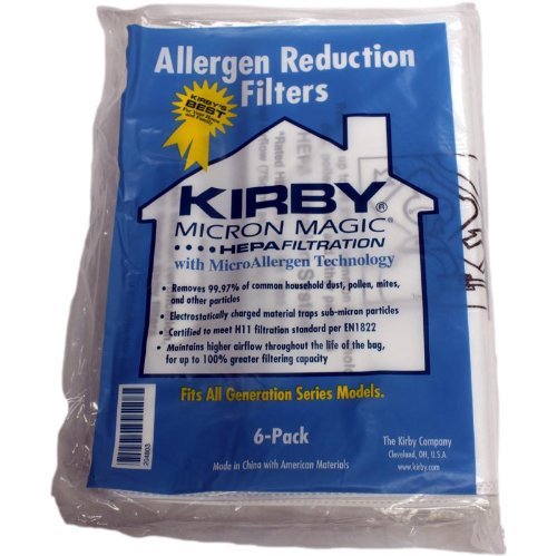 Kirby Generation 3, 4, 5, 6, Ultimate G and Sentria HEPA Bags 6 Pack