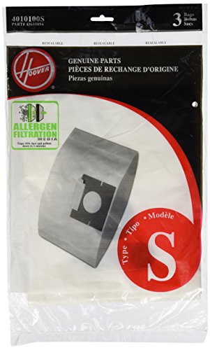 Hoover Type "S" Allergen Filtration Vacuum Bag - 3 Pack