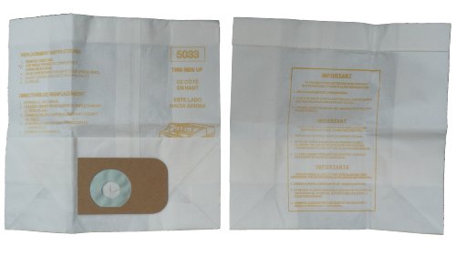 3 Kenmore Sears Allergy Vacuum BAG, Canister Vacuum Cleaners, 5023-5033 bag changed to Kenmore type E for manufacture model # 609196, 116.25950