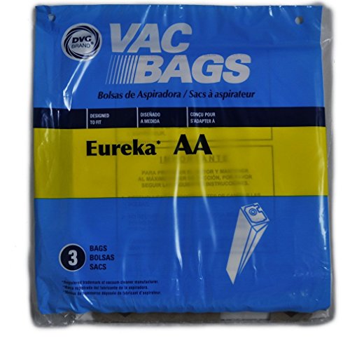 Eureka Victory AA Vacuum Cleaner Bags, DVC Replacement Brand, designed to fit Eureka Victory Upright Vacuum Cleaner Models 4300 & 4400 Series, 3 bags in pack