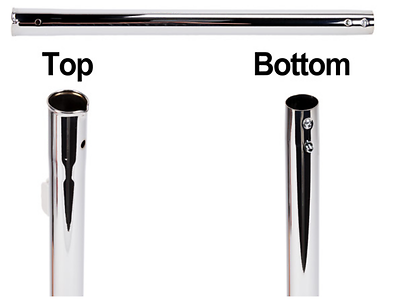 19" Fit All 1.25" Vacuum Locking both Upper & Lower Metal Wand No Channel 1 1/4