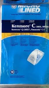 9 Vacuum Cleaner Bags for Sears Kenmore 5055 50557 50558 Panasonic C-5 C5 C Q