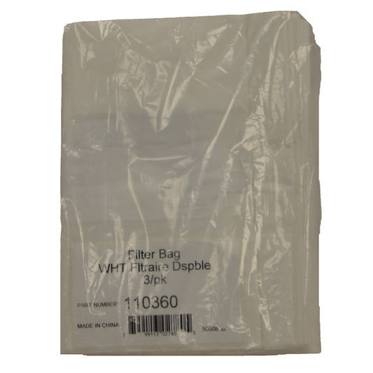 3PK, BEAM BU165 CENTRAL VAC, PAPER BAGS, 110360